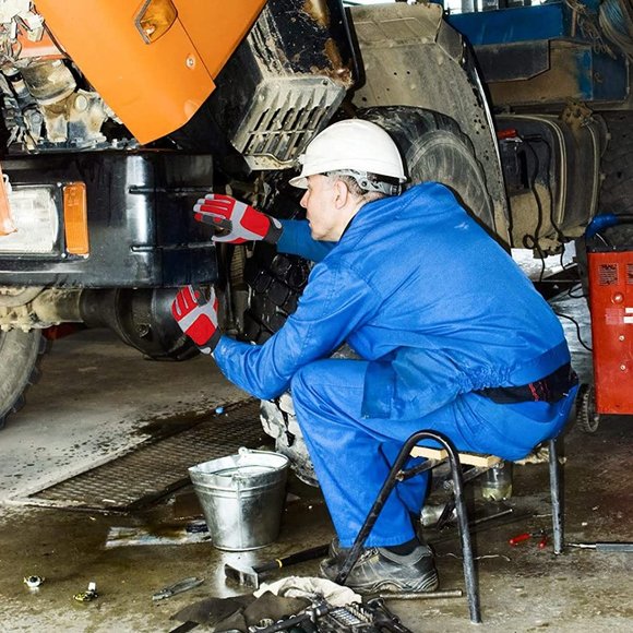 New Custom Design Flex Grip Mechanic Work Gloves, Tough,Stretchable - Picture 7 of 8